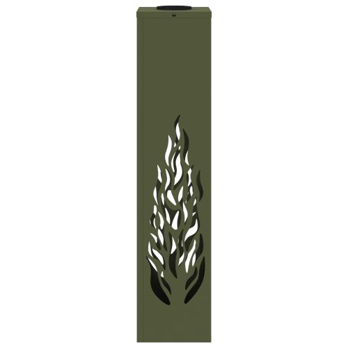 Соларна LED светлина за пътека 2 pcs Маслинено зелено