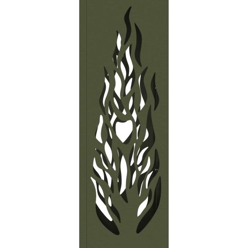 Соларна LED светлина за пътека 2 pcs Маслинено зелено