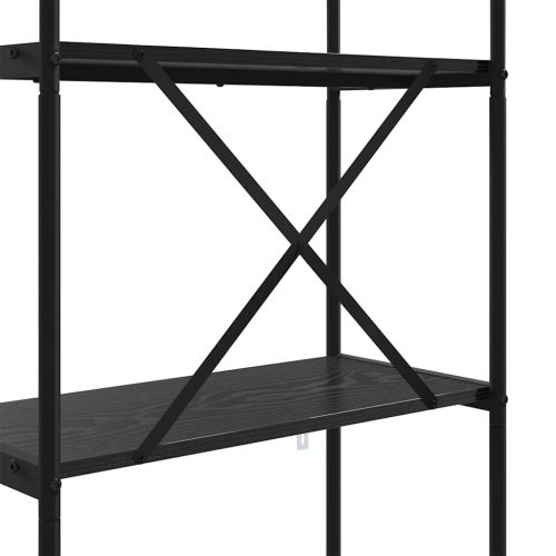 Рафт за книги Черния дъб 80 x 30 x 146 см Инженерно дърво