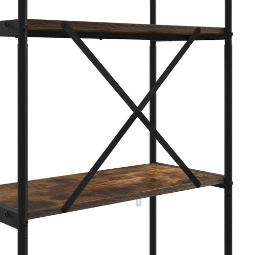 Рафт за книги Димян дъб 80 x 30 x 146 см Инженерно дърво