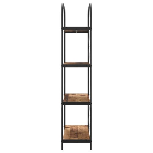 Рафт за книги Старо дърво 80 x 30 x 146 см Инженерно дърво