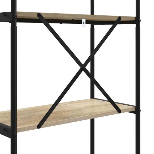 Рафт за книги Сонома дъб 80 x 30 x 109 см Инженерно дърво