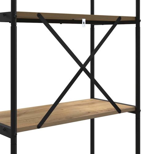 Рафт за книги Дъб 80 x 30 x 109 см Инженерно дърво