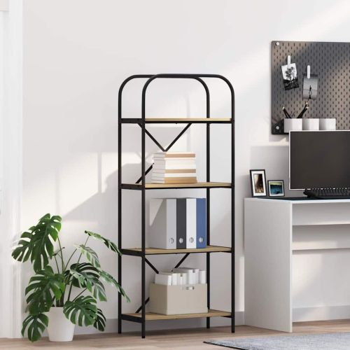 Рафт за книги Сонома дъб 60 x 30 x 146 см Инженерно дърво