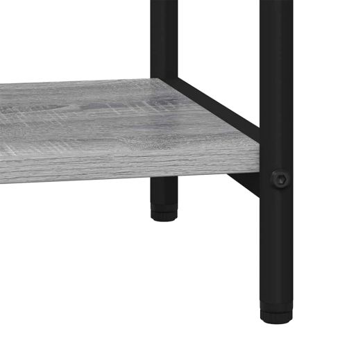 Рафт за книги Сив Сонома 60 x 30 x 146 см Инженерно дърво