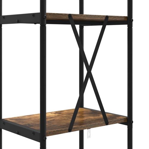 Рафт за книги Димян дъб 40 x 30 x 183 см Инженерно дърво