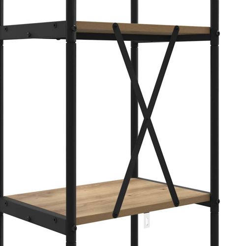Рафт за книги Дъб 40 x 30 x 183 см Инженерно дърво