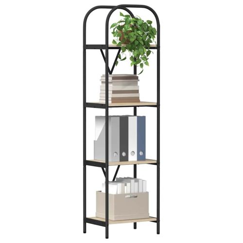 Рафт за книги Сонома дъб 40 x 30 x 146 см Инженерно дърво