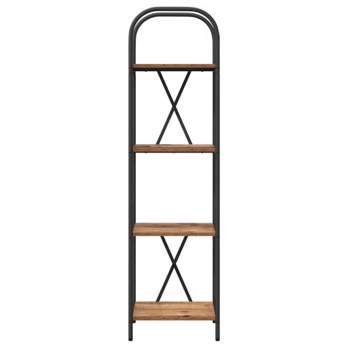 Рафт за книги Старо дърво 40 x 30 x 146 см Инженерно дърво