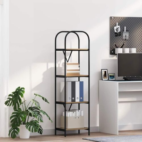 Рафт за книги Дъб 40 x 30 x 146 см Инженерно дърво