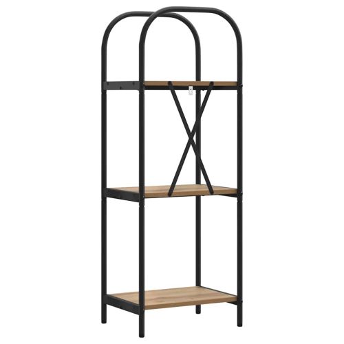 Рафт за книги Дъб 40 x 30 x 109 см Инженерно дърво