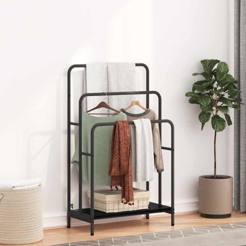 Стойка за дрехи Черния дъб 60 x 30 x 100,5 см Инженерно дърво