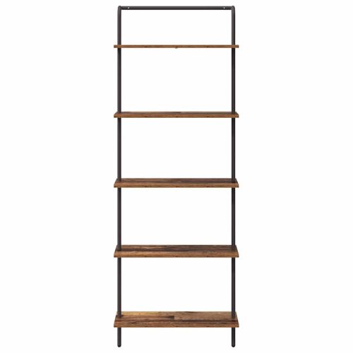 Рафт за книги Старо дърво 60 x 24 x 168 см Инженерно дърво