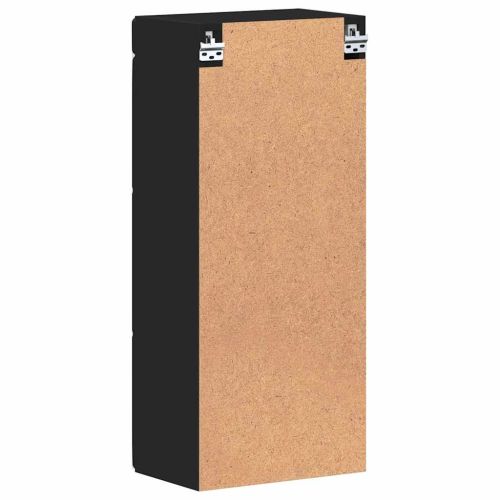 Банен стенен шкаф TULUM Черно 37 x 24,5 x 86 см Инженерно дърво