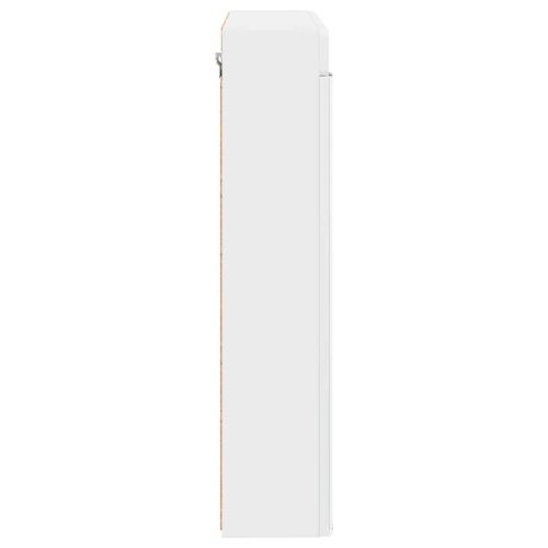 Шкаф с огледало за баня с рафт TULUM Бяло 60 x 16,5 x 78 см