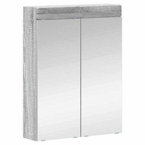 Шкаф с огледало за баня TULUM Сив Сонома 60 x 16,5 x 78 см