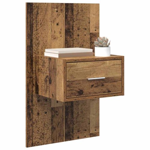 Нощен шкаф 2 pcs Старо дърво 50 x 32,5 x 80 см Инженерно дърво