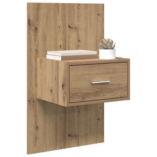 Нощен шкаф 2 pcs Дъб 50 x 32,5 x 80 см Инженерно дърво