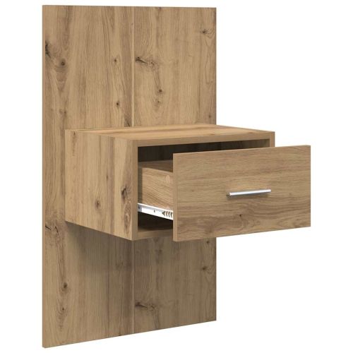 Нощен шкаф 2 pcs Дъб 50 x 32,5 x 80 см Инженерно дърво