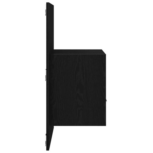 Нощен шкаф 2 pcs Черния дъб 50 x 32,5 x 80 см Инженерно дърво