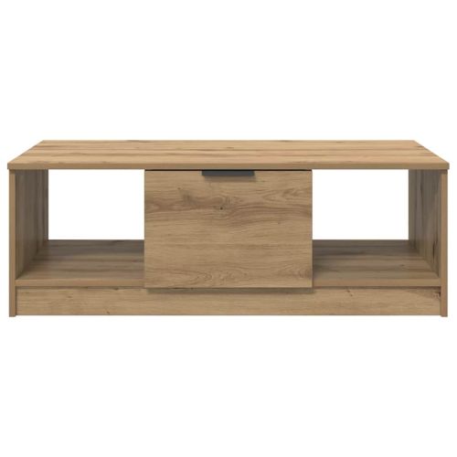 Масичка за кафе с чекмедже Дъб 102 x 50 x 36 см Инженерно дърво