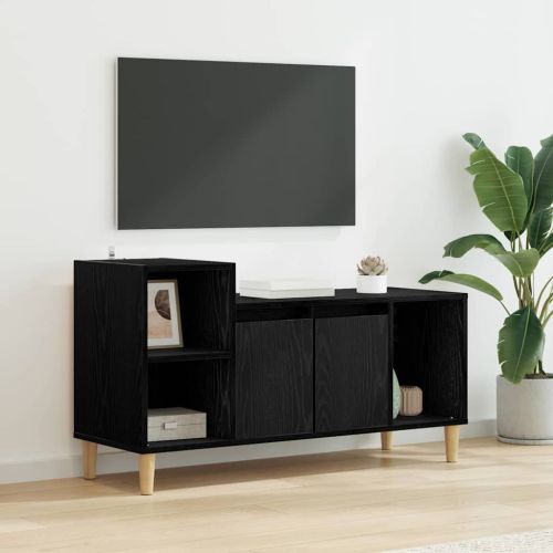 ТВ шкаф Черния дъб 100 x 35 x 55 см Инженерно дърво