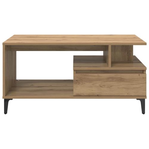 Масичка за кафе с чекмедже Дъб 90 x 49 x 45 см Инженерно дърво