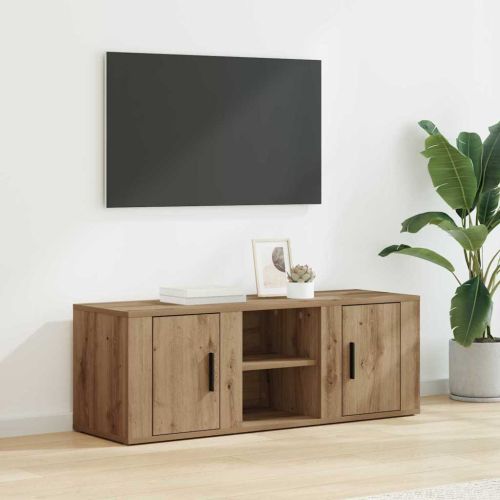 ТВ шкаф Дъб 100 x 31,5 x 35 см Инженерно дърво