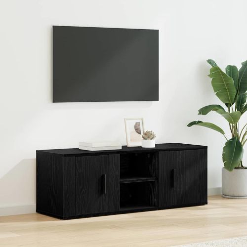 ТВ шкаф Черния дъб 100 x 31,5 x 35 см Инженерно дърво