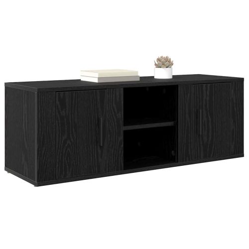 ТВ шкаф Черния дъб 100 x 31,5 x 35 см Инженерно дърво