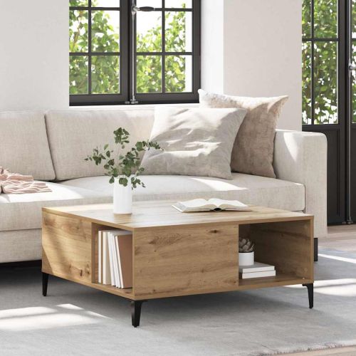 Масичка за кафе Дъб 80 x 80 x 36,5 см Инженерно дърво