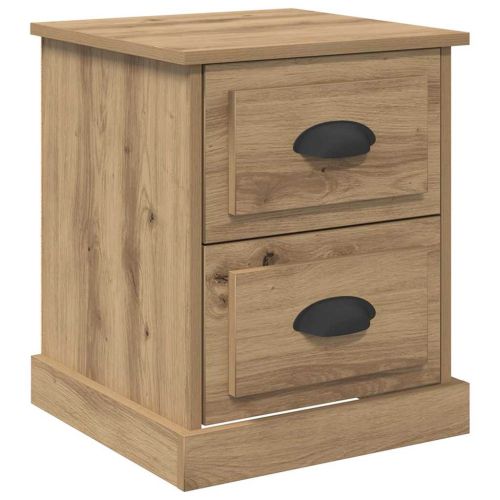 Нощен шкаф 2 pcs Дъб 39 x 39 x 47.5 см Инженерно дърво