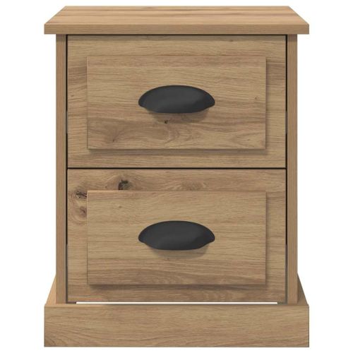 Нощен шкаф 2 pcs Дъб 39 x 39 x 47.5 см Инженерно дърво