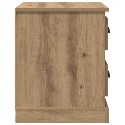 Нощен шкаф 2 pcs Дъб 39 x 39 x 47.5 см Инженерно дърво