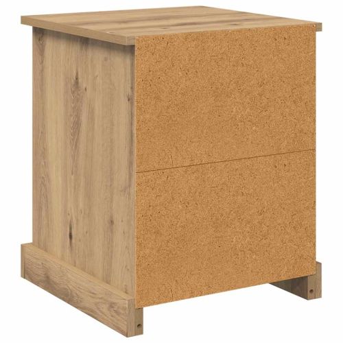 Нощен шкаф 2 pcs Дъб 39 x 39 x 47.5 см Инженерно дърво