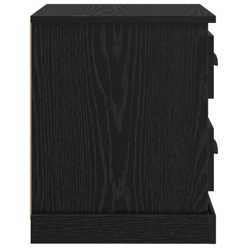 Нощен шкаф 2 pcs Черния дъб 39 x 39 x 47.5 см Инженерно дърво