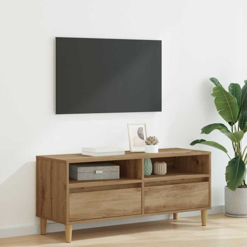 ТВ шкаф с чекмедже Дъб 100 x 34,5 x 44,5 см Инженерно дърво