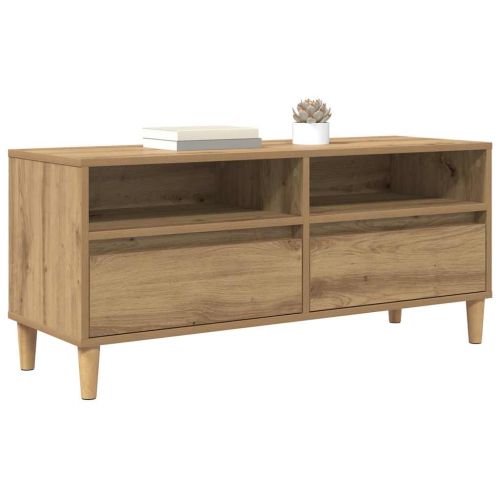 ТВ шкаф с чекмедже Дъб 100 x 34,5 x 44,5 см Инженерно дърво