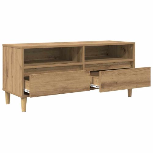ТВ шкаф с чекмедже Дъб 100 x 34,5 x 44,5 см Инженерно дърво