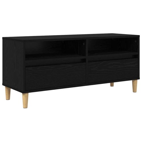ТВ шкаф Черния дъб 100 x 34,5 x 44,5 см Инженерно дърво