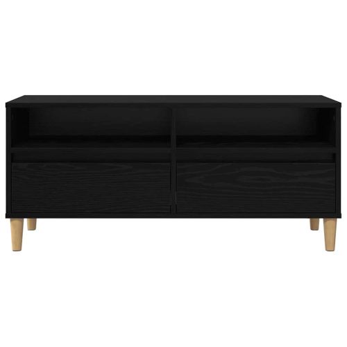 ТВ шкаф Черния дъб 100 x 34,5 x 44,5 см Инженерно дърво