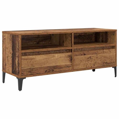 ТВ шкаф с чекмедже Старо дърво 100 x 34,5 x 44,5 см