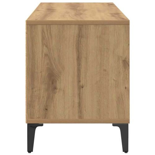 ТВ шкаф Дъб 100 x 34,5 x 44,5 см Инженерна дървесина и желязо