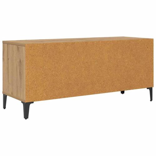 ТВ шкаф Дъб 100 x 34,5 x 44,5 см Инженерна дървесина и желязо