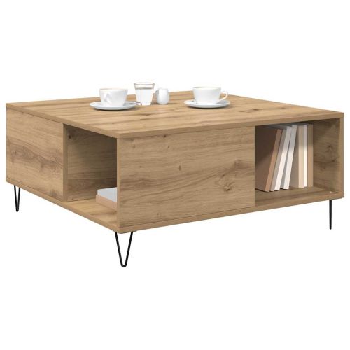 Масичка за кафе Дъб 80 x 80 x 36,5 см Инженерно дърво