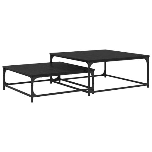 Масичка за кафе 2 pcs Черния дъб Инженерно дърво