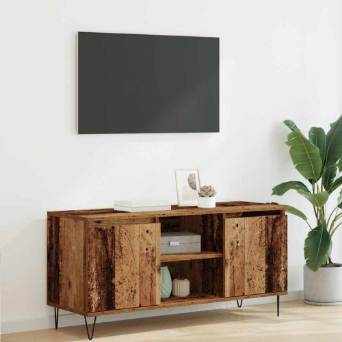 ТВ шкаф Старо дърво 104 x 35 x 50 см Инженерно дърво