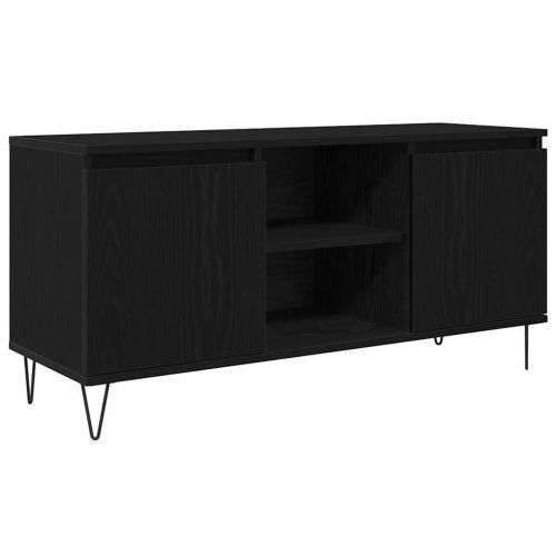 ТВ шкаф Черния дъб 104 x 35 x 50 см Инженерно дърво