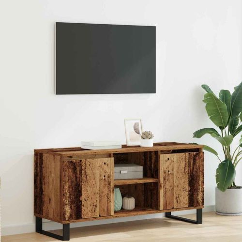 ТВ шкаф Старо дърво 104 x 35 x 50 см Инженерно дърво