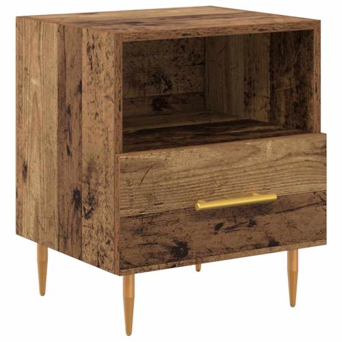 Нощно шкафче Кафяво 40 x 35 x 47,5 см Инженерно дърво
